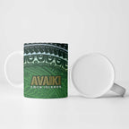 Cook Islands Rugby Kuki Avaiki Ceramic Mug Tribal Turtle - Aussie Hoodie