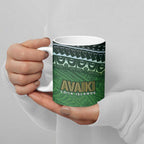 Cook Islands Rugby Kuki Avaiki Ceramic Mug Tribal Turtle - Aussie Hoodie