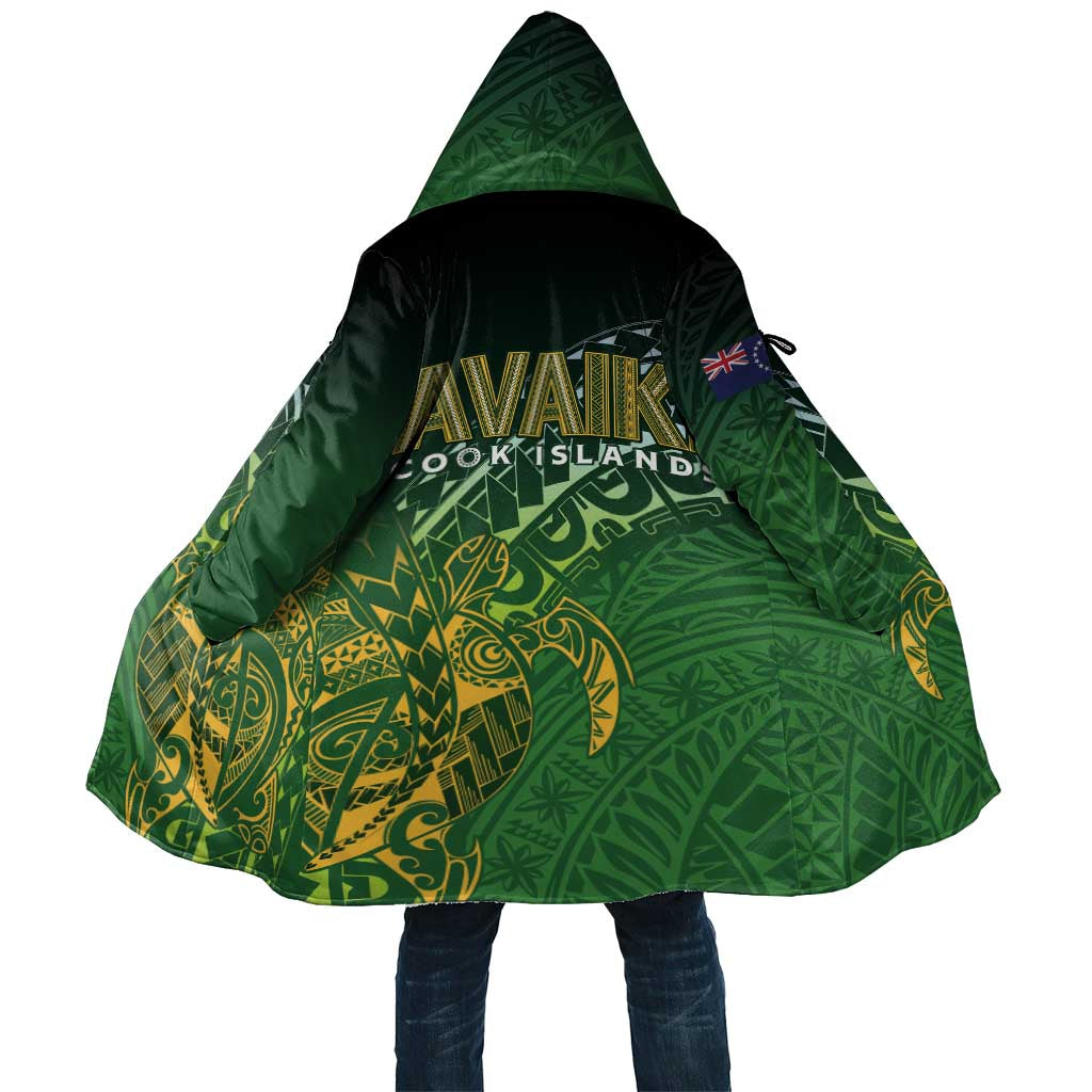 Cook Islands Rugby Kuki Avaiki Cloak Tribal Turtle - Aussie Hoodie