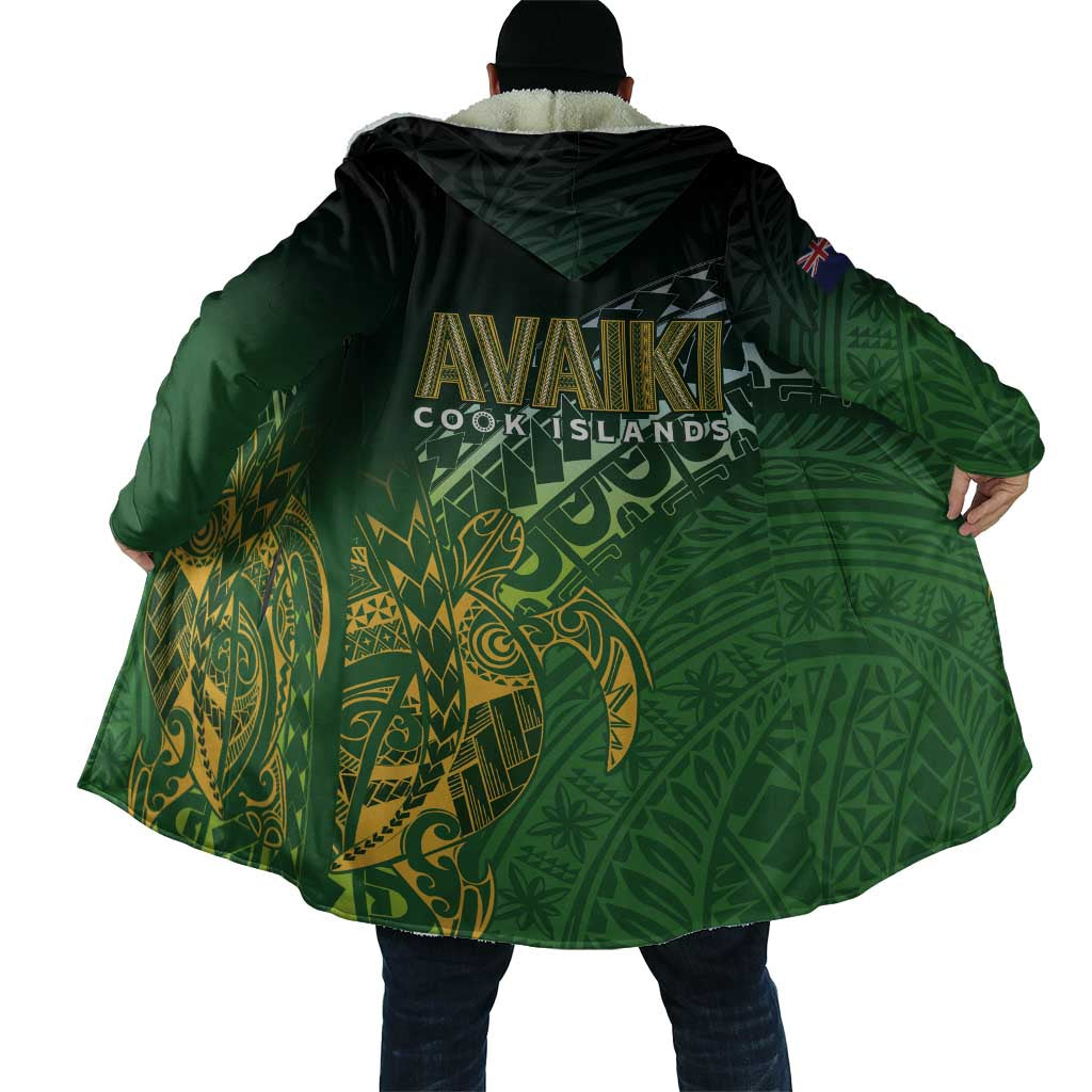 Cook Islands Rugby Kuki Avaiki Cloak Tribal Turtle - Aussie Hoodie