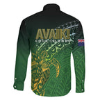 Cook Islands Rugby Kuki Avaiki Family Matching Mermaid Dress and Hawaiian Shirt Tribal Turtle - Aussie Hoodie