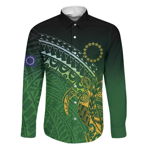 Cook Islands Rugby Kuki Avaiki Family Matching Puletasi and Hawaiian Shirt Tribal Turtle - Aussie Hoodie
