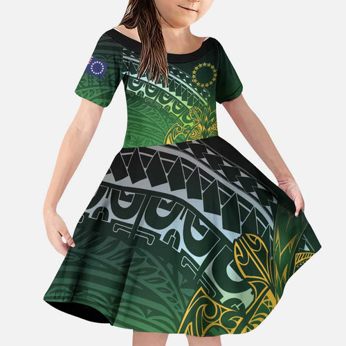 Cook Islands Rugby Kuki Avaiki Family Matching Tank Maxi Dress and Hawaiian Shirt Tribal Turtle - Aussie Hoodie
