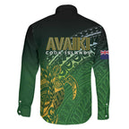 Cook Islands Rugby Kuki Avaiki Family Matching Tank Maxi Dress and Hawaiian Shirt Tribal Turtle - Aussie Hoodie