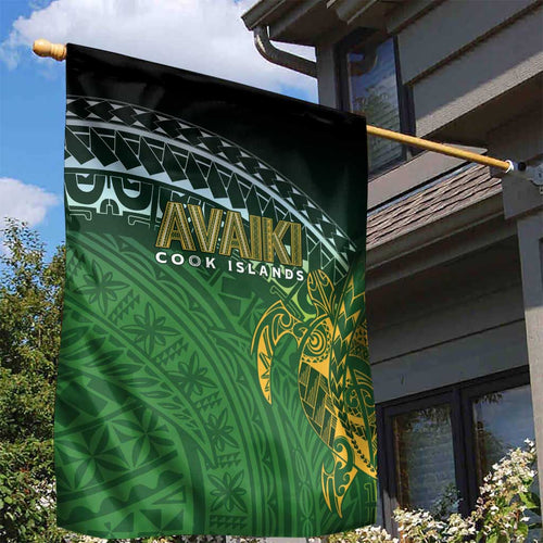 Cook Islands Rugby Kuki Avaiki Garden Flag Tribal Turtle - Aussie Hoodie