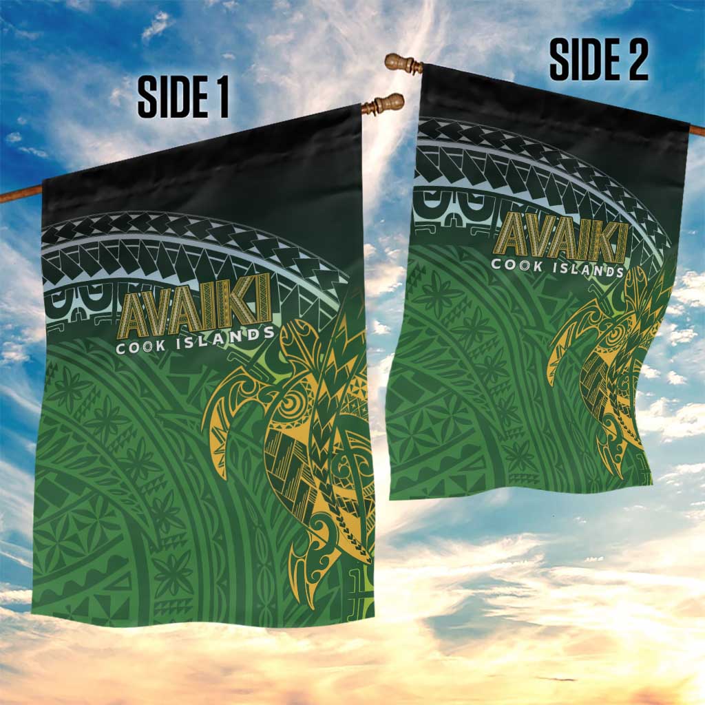 Cook Islands Rugby Kuki Avaiki Garden Flag Tribal Turtle - Aussie Hoodie