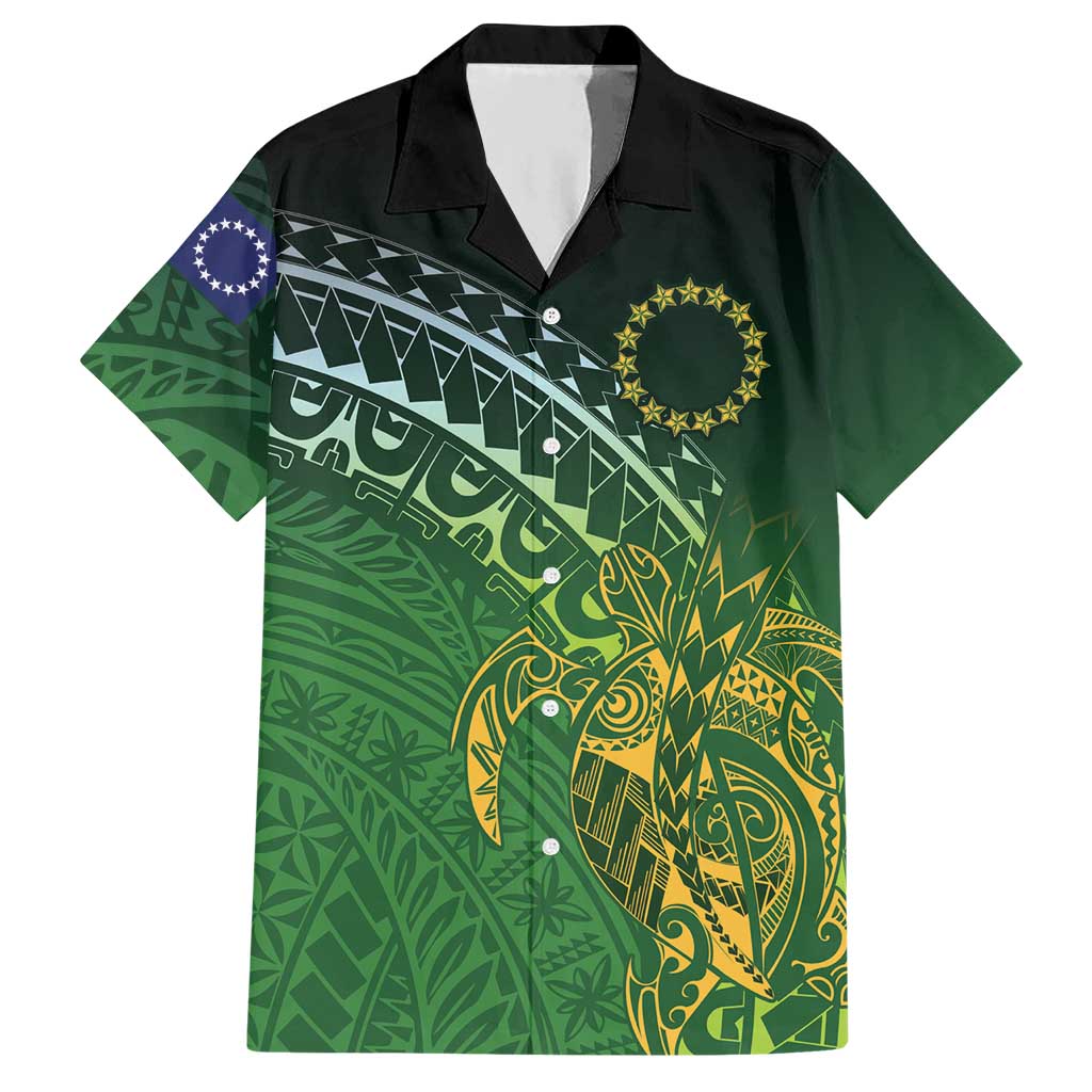 Cook Islands Rugby Kuki Avaiki Hawaiian Shirt Tribal Turtle - Aussie Hoodie