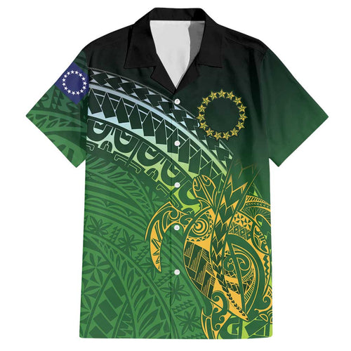 Cook Islands Rugby Kuki Avaiki Hawaiian Shirt Tribal Turtle - Aussie Hoodie
