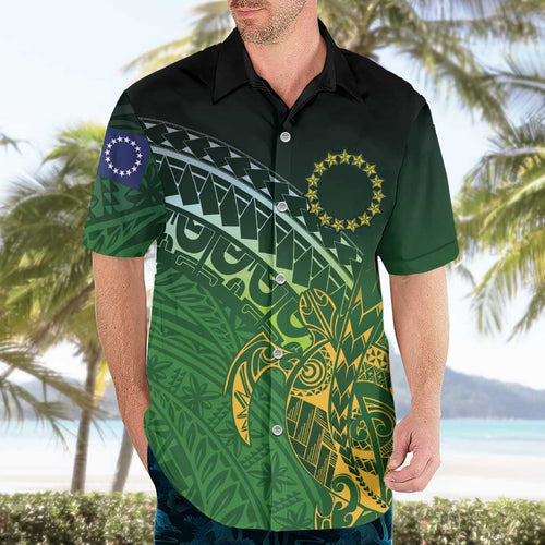 Cook Islands Rugby Kuki Avaiki Hawaiian Shirt Tribal Turtle - Aussie Hoodie