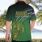Cook Islands Rugby Kuki Avaiki Hawaiian Shirt Tribal Turtle - Aussie Hoodie