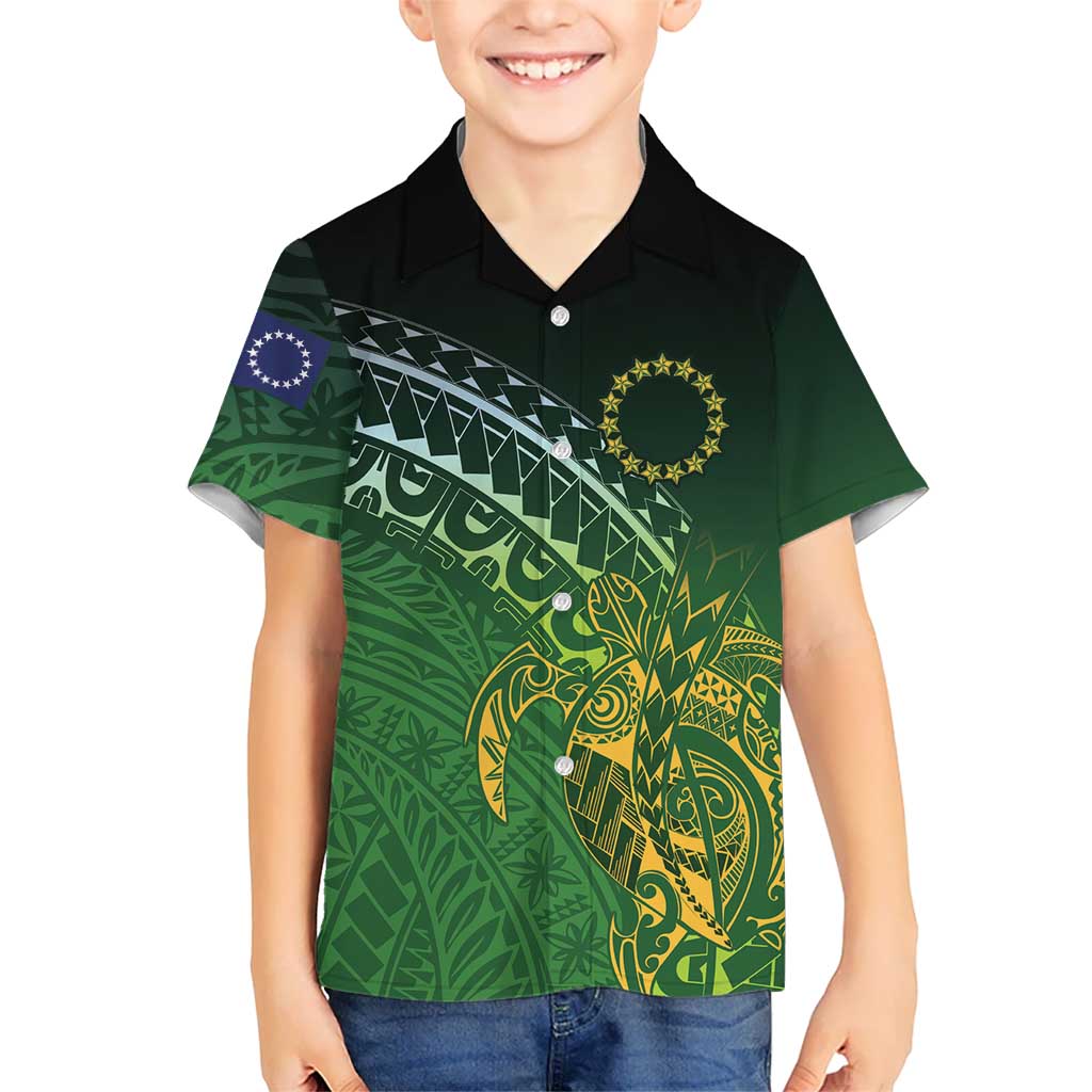 Cook Islands Rugby Kuki Avaiki Hawaiian Shirt Tribal Turtle - Aussie Hoodie
