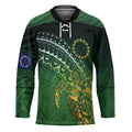 Cook Islands Rugby Kuki Avaiki Hockey Jersey Tribal Turtle - Aussie Hoodie