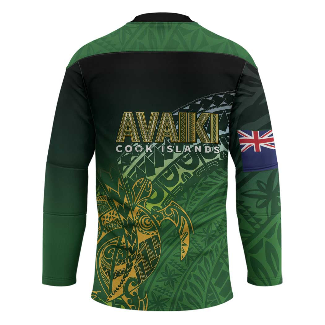 Cook Islands Rugby Kuki Avaiki Hockey Jersey Tribal Turtle - Aussie Hoodie