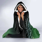 Cook Islands Rugby Kuki Avaiki Hooded Blanket Tribal Turtle - Aussie Hoodie