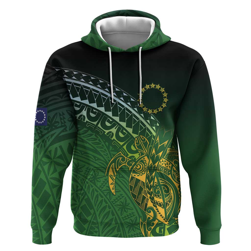 Cook Islands Rugby Kuki Avaiki Hoodie Tribal Turtle - Aussie Hoodie