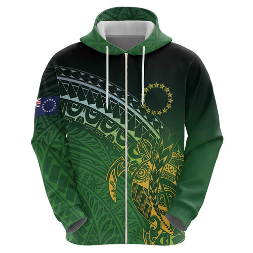 Cook Islands Rugby Kuki Avaiki Hoodie Tribal Turtle - Aussie Hoodie