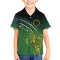 Cook Islands Rugby Kuki Avaiki Kid Hawaiian Shirt Tribal Turtle - Aussie Hoodie