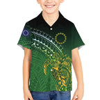 Cook Islands Rugby Kuki Avaiki Kid Hawaiian Shirt Tribal Turtle - Aussie Hoodie