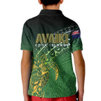 Cook Islands Rugby Kuki Avaiki Kid Polo Shirt Tribal Turtle - Aussie Hoodie