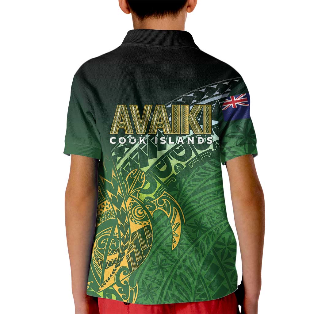 Cook Islands Rugby Kuki Avaiki Kid Polo Shirt Tribal Turtle - Aussie Hoodie
