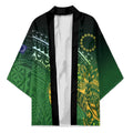 Cook Islands Rugby Kuki Avaiki Kimono Tribal Turtle - Aussie Hoodie