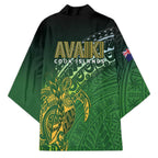 Cook Islands Rugby Kuki Avaiki Kimono Tribal Turtle - Aussie Hoodie