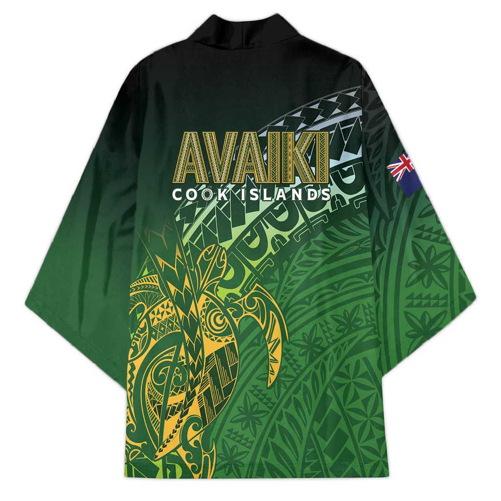 Cook Islands Rugby Kuki Avaiki Kimono Tribal Turtle - Aussie Hoodie