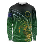 Cook Islands Rugby Kuki Avaiki Long Sleeve Shirt Tribal Turtle - Aussie Hoodie