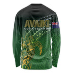 Cook Islands Rugby Kuki Avaiki Long Sleeve Shirt Tribal Turtle - Aussie Hoodie