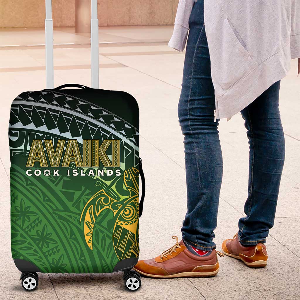 Cook Islands Rugby Kuki Avaiki Luggage Cover Tribal Turtle - Aussie Hoodie
