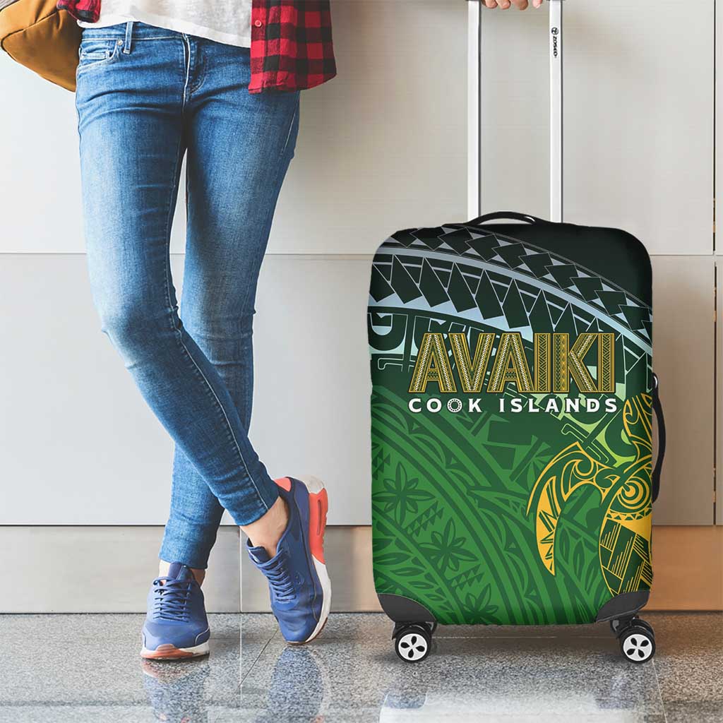 Cook Islands Rugby Kuki Avaiki Luggage Cover Tribal Turtle - Aussie Hoodie