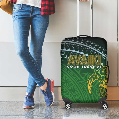 Cook Islands Rugby Kuki Avaiki Luggage Cover Tribal Turtle - Aussie Hoodie
