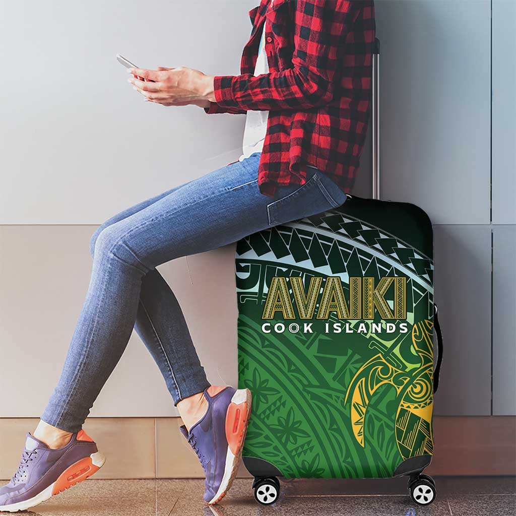 Cook Islands Rugby Kuki Avaiki Luggage Cover Tribal Turtle - Aussie Hoodie
