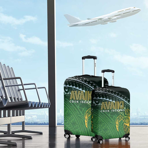 Cook Islands Rugby Kuki Avaiki Luggage Cover Tribal Turtle - Aussie Hoodie