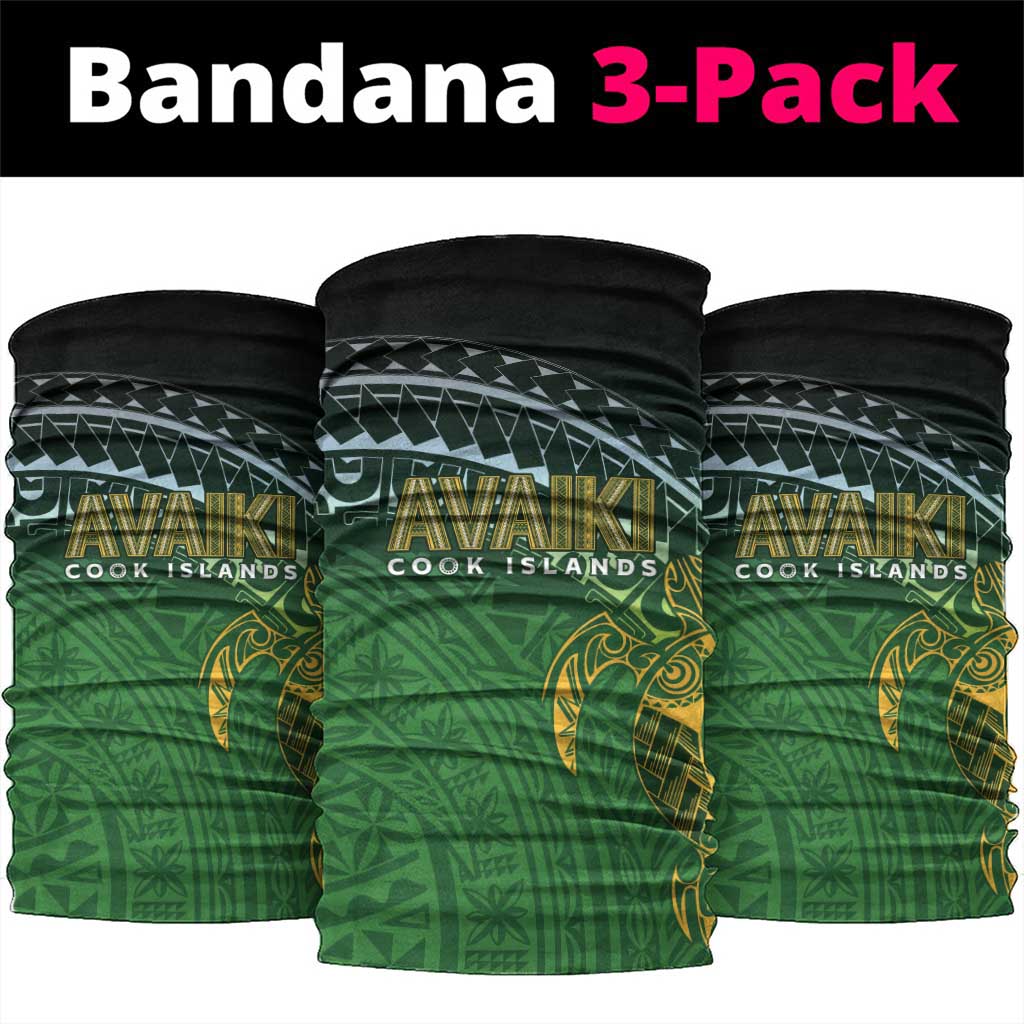 Cook Islands Rugby Kuki Avaiki Neck Gaiter Tribal Turtle - Aussie Hoodie