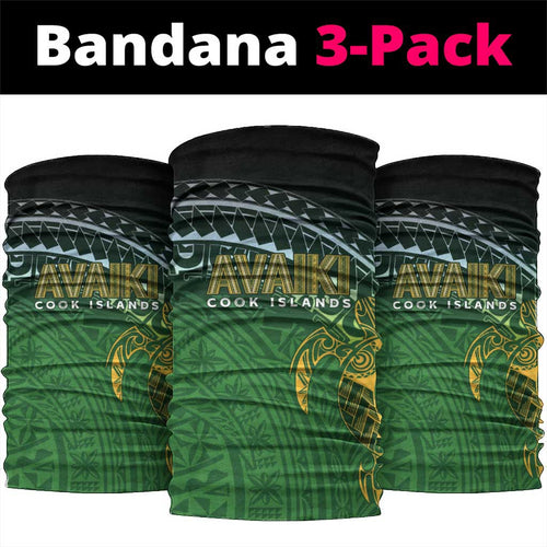Cook Islands Rugby Kuki Avaiki Neck Gaiter Tribal Turtle - Aussie Hoodie