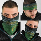 Cook Islands Rugby Kuki Avaiki Neck Gaiter Tribal Turtle - Aussie Hoodie