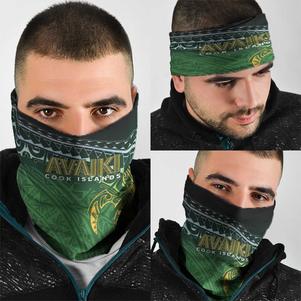 Cook Islands Rugby Kuki Avaiki Neck Gaiter Tribal Turtle - Aussie Hoodie