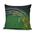 Cook Islands Rugby Kuki Avaiki Pillow Cover Tribal Turtle - Aussie Hoodie