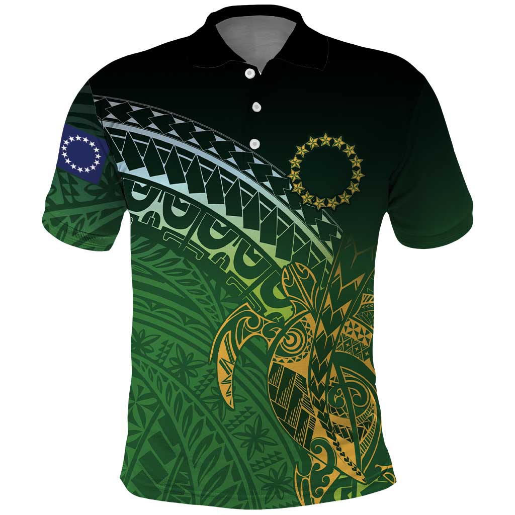 Cook Islands Rugby Kuki Avaiki Polo Shirt Tribal Turtle - Aussie Hoodie