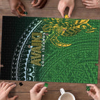 Cook Islands Rugby Kuki Avaiki Puzzle Tribal Turtle - Aussie Hoodie