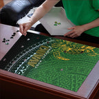 Cook Islands Rugby Kuki Avaiki Puzzle Tribal Turtle - Aussie Hoodie