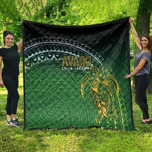 Cook Islands Rugby Kuki Avaiki Quilt Tribal Turtle - Aussie Hoodie