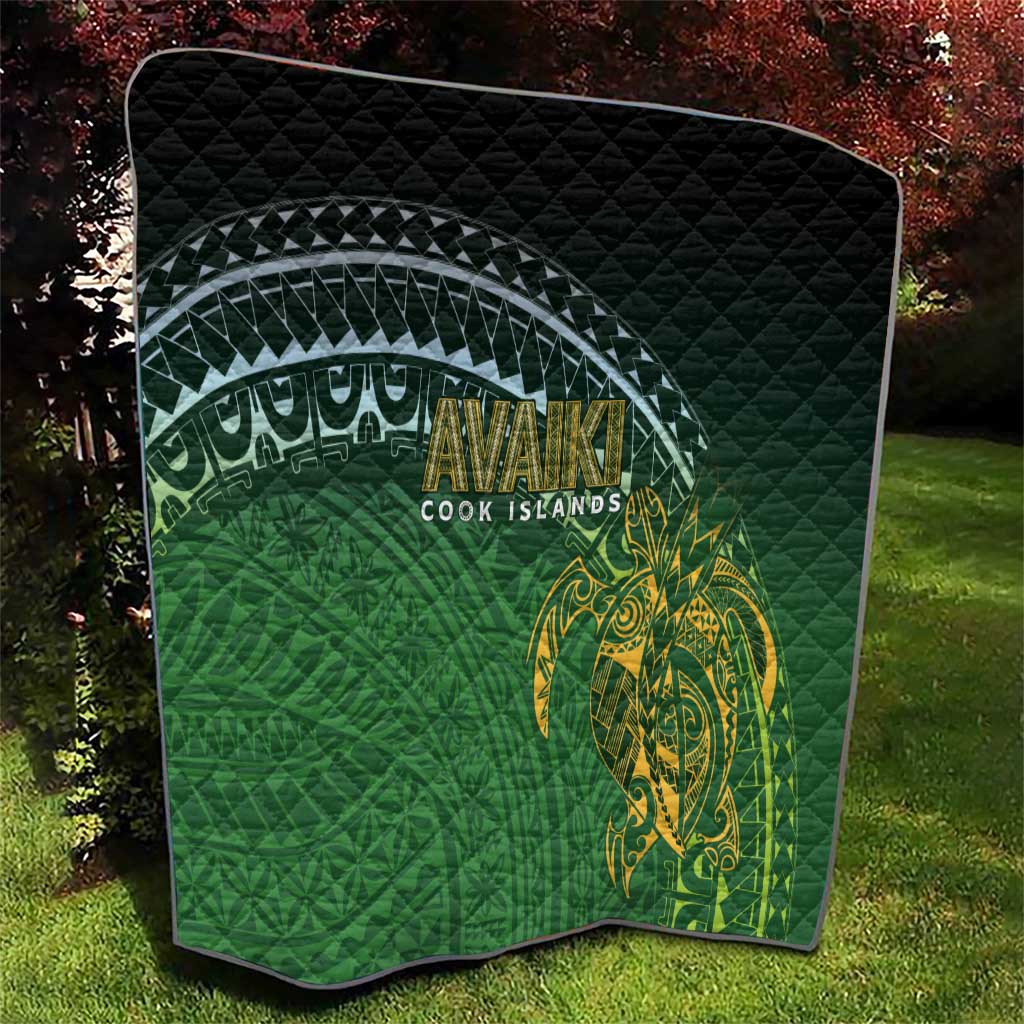 Cook Islands Rugby Kuki Avaiki Quilt Tribal Turtle - Aussie Hoodie