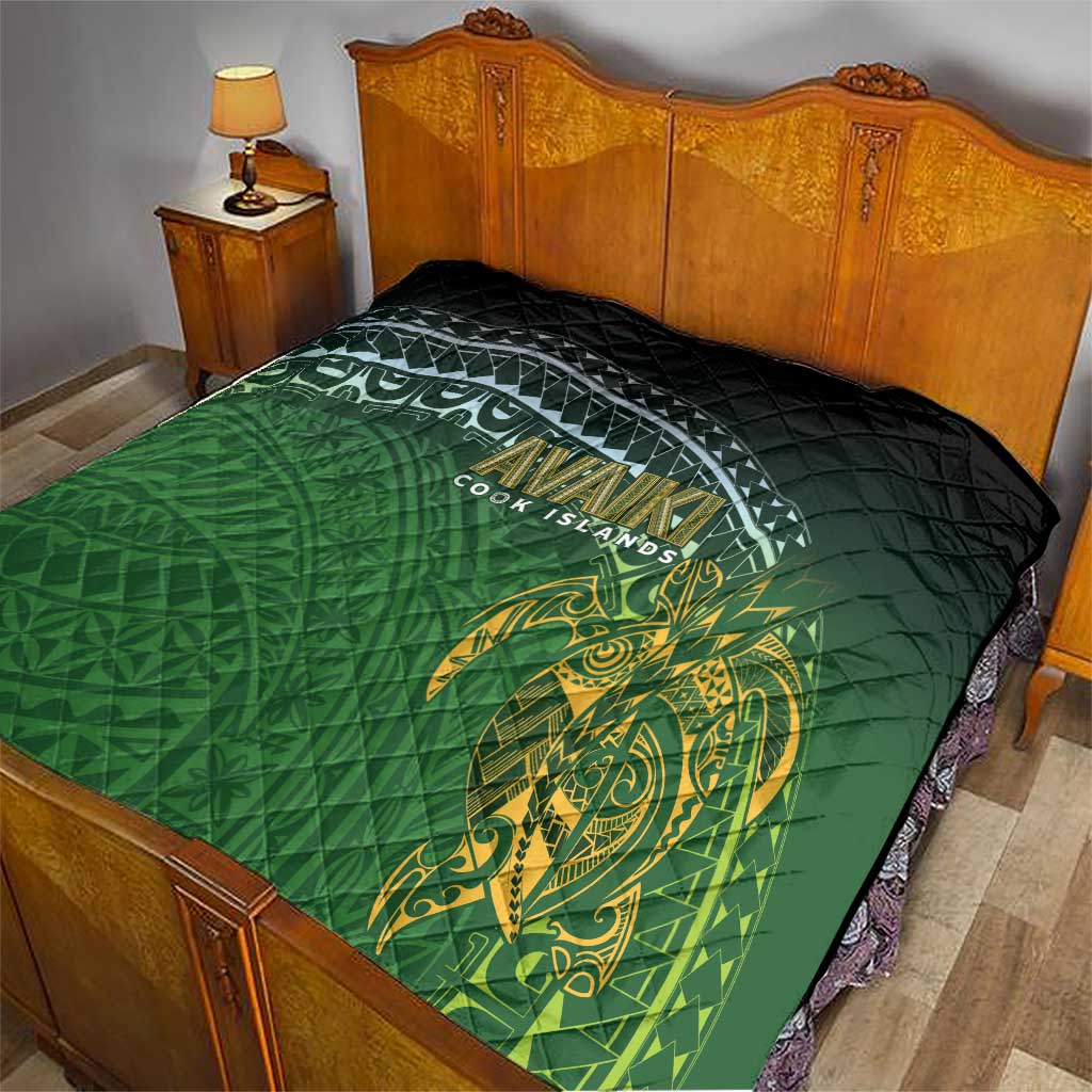 Cook Islands Rugby Kuki Avaiki Quilt Tribal Turtle - Aussie Hoodie