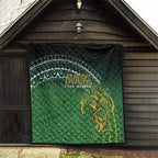 Cook Islands Rugby Kuki Avaiki Quilt Tribal Turtle - Aussie Hoodie