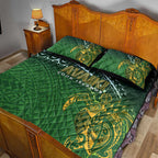 Cook Islands Rugby Kuki Avaiki Quilt Bed Set Tribal Turtle - Aussie Hoodie