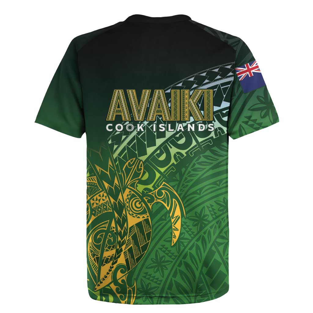 Cook Islands Rugby Kuki Avaiki Rugby Jersey Tribal Turtle - Aussie Hoodie
