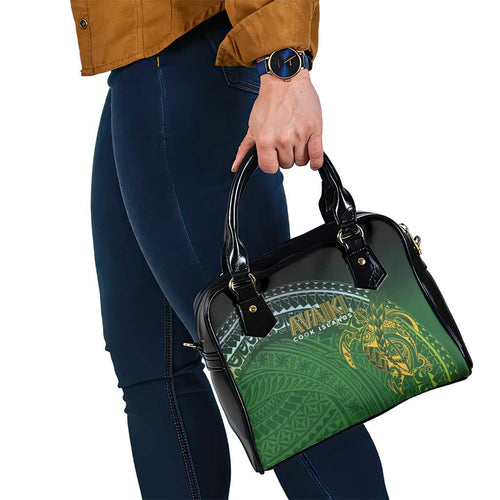 Cook Islands Rugby Kuki Avaiki Shoulder Handbag Tribal Turtle - Aussie Hoodie