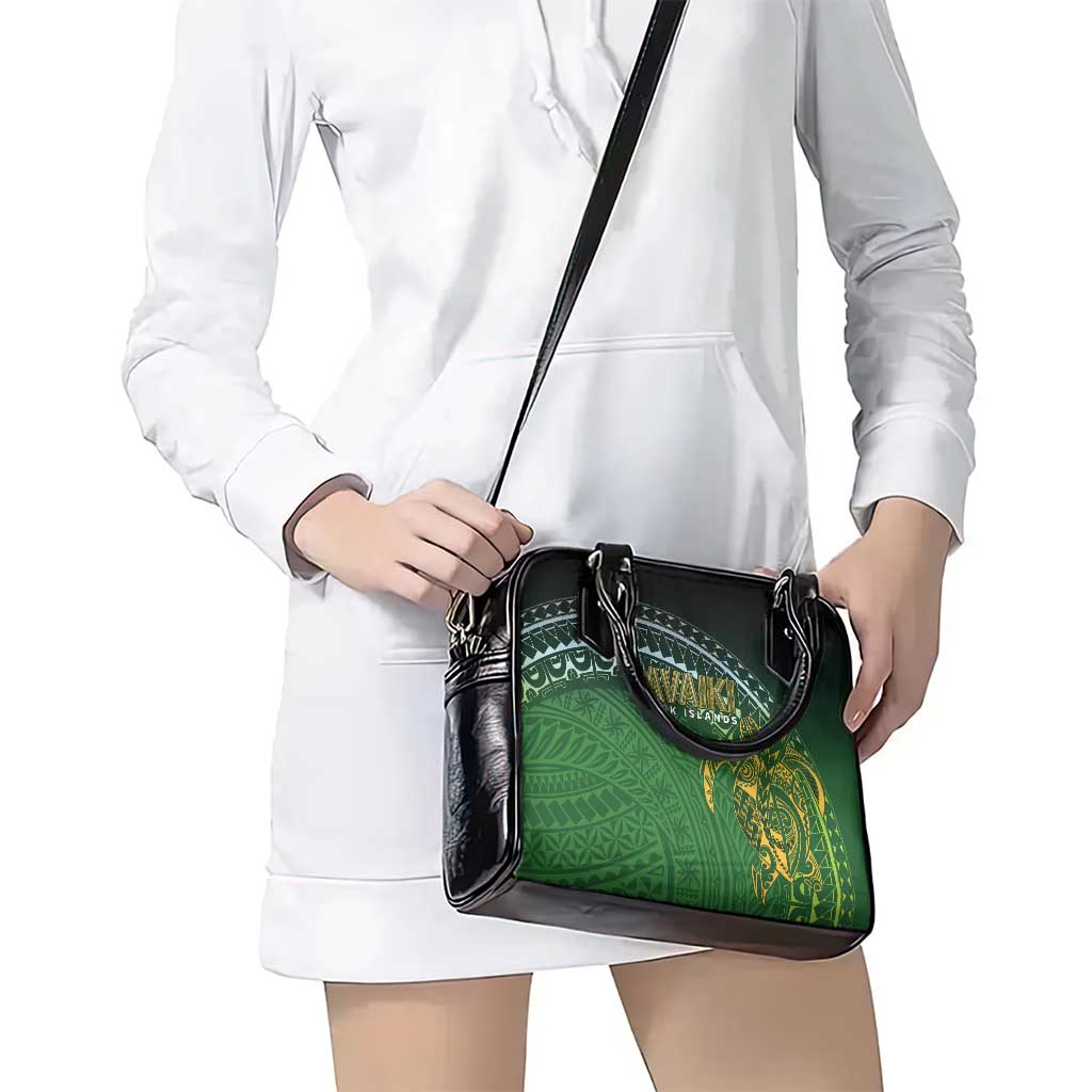Cook Islands Rugby Kuki Avaiki Shoulder Handbag Tribal Turtle - Aussie Hoodie
